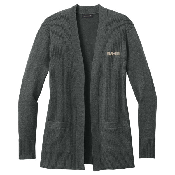   - Women's Easy Care Open Front Cardigan Sweater Thumbnail